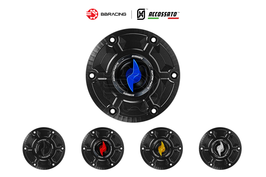 Nắp Xăng Accossato Ducati FC107 Xanh Dương