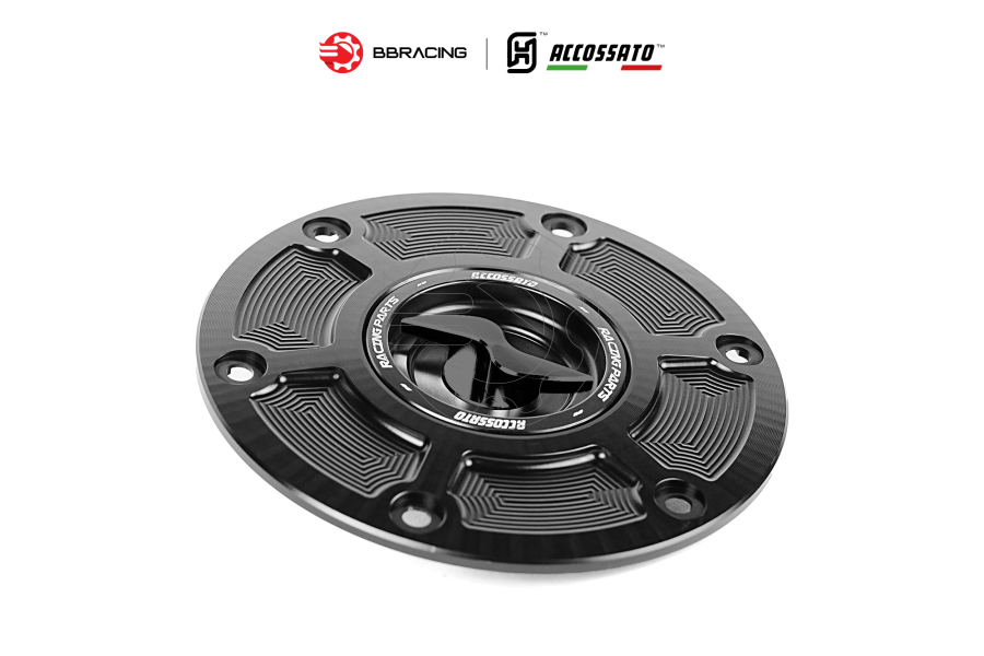 Nắp Xăng Accossato Ducati FC107 Đen