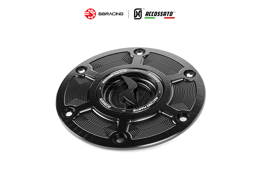Nắp Xăng Accossato Ducati FC107 Đen