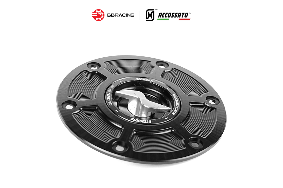 Nắp Xăng Accossato Ducati FC107 Bạc