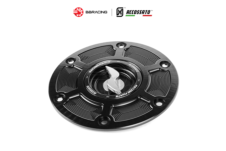 Nắp Xăng Accossato Ducati FC107 Bạc