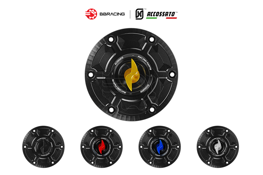 Nắp Xăng Accossato Ducati FC107 Vàng