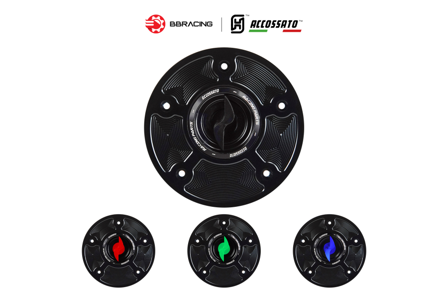 Nắp Xăng Accossato Honda FC110 Đen