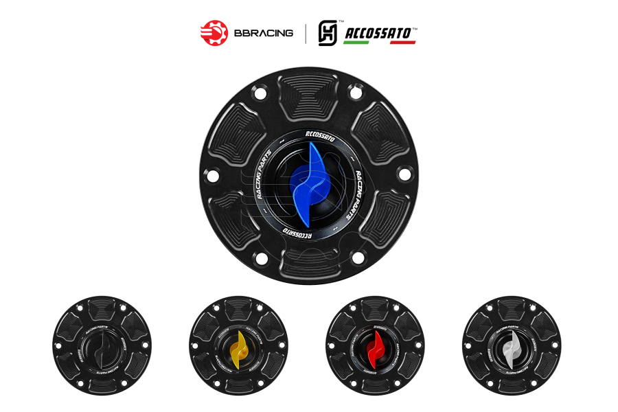 Nắp Xăng Accossato Triumph FC123 Xanh Dương