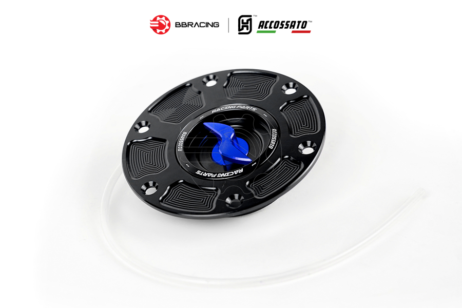 Nắp Xăng Accossato Triumph FC123 Xanh Dương