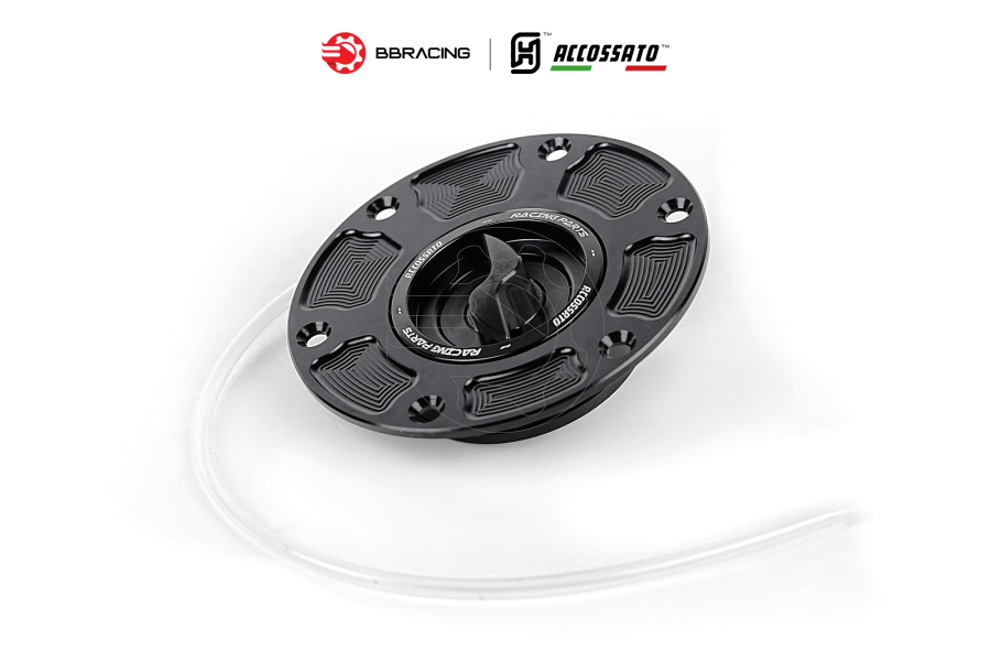Nắp Xăng Accossato Triumph FC123 Đen