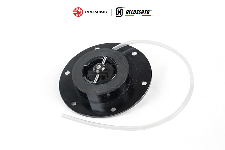 Nắp Xăng Accossato Triumph FC123 Đen