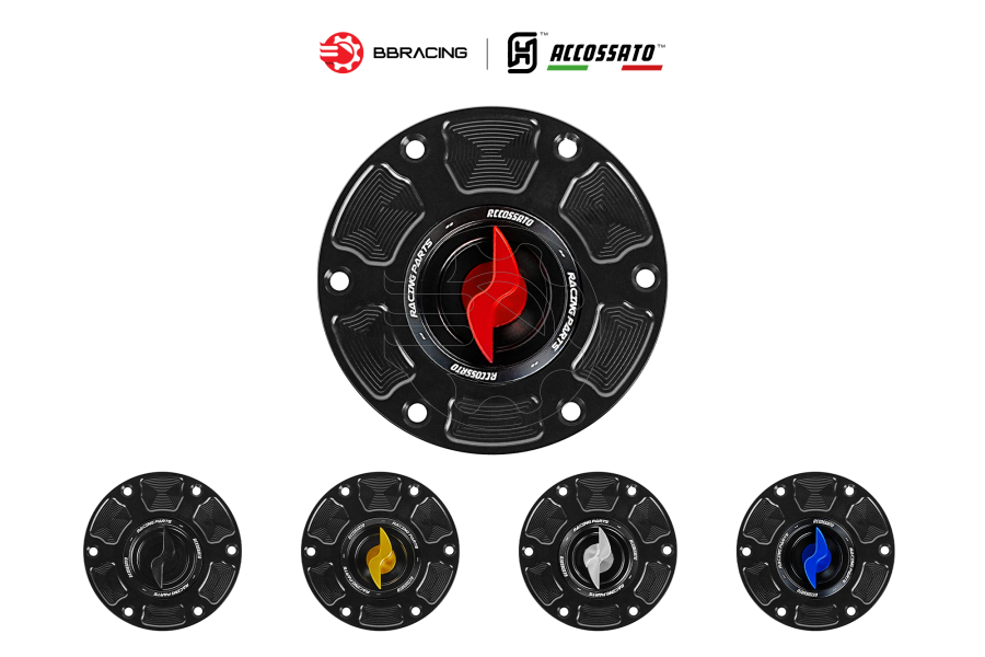 Nắp Xăng Accossato Triumph FC123 Đỏ