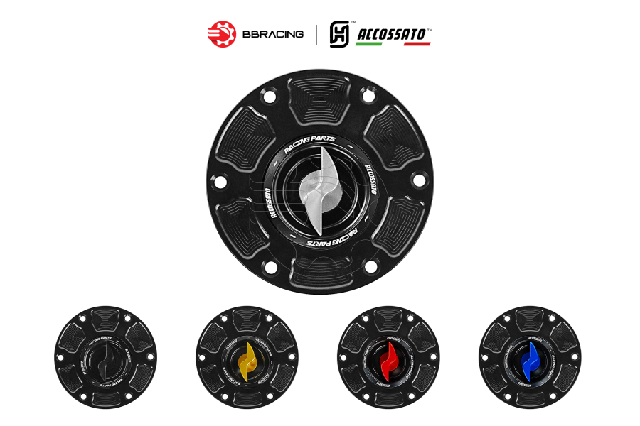 Nắp Xăng Accossato Triumph FC123 Bạc
