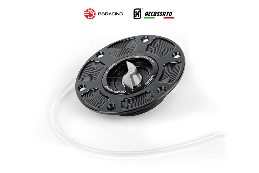 Nắp Xăng Accossato Triumph FC123 Bạc