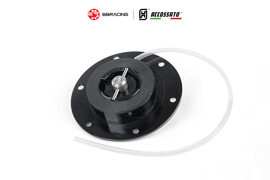 Nắp Xăng Accossato Triumph FC123 Bạc