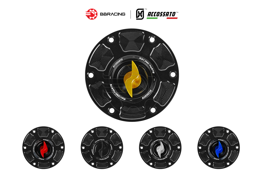 Nắp Xăng Accossato Triumph FC123 Vàng