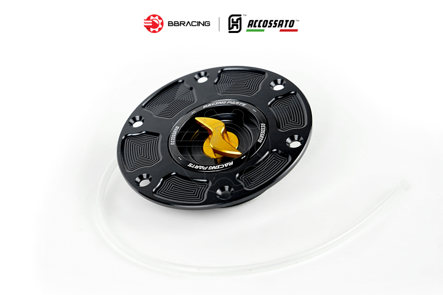 Nắp Xăng Accossato Triumph FC123 Vàng