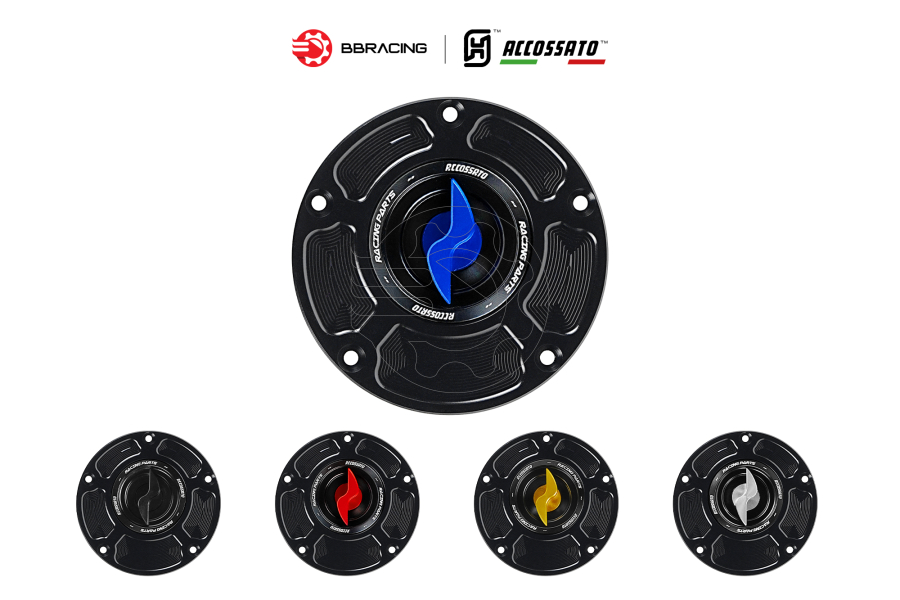 Nắp Xăng Accossato Honda FC125 Xanh Dương