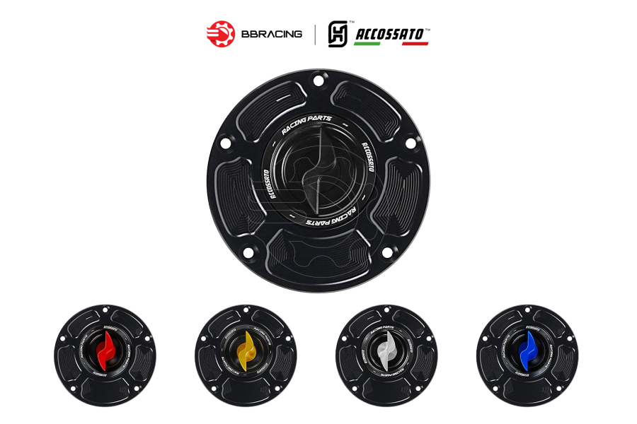 Nắp Xăng Accossato Honda FC125 Đen