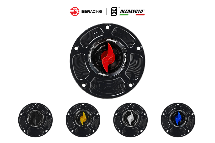 Nắp Xăng Accossato Honda FC125 Đỏ