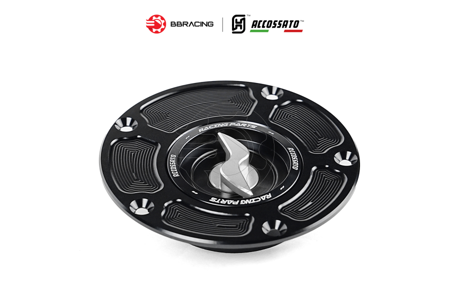 Nắp Xăng Accossato Honda FC125 Bạc