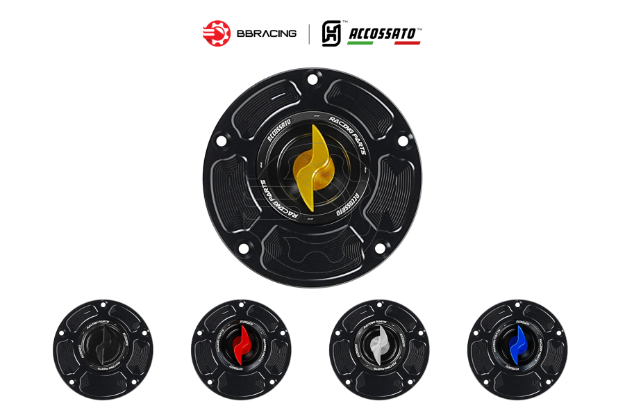 Nắp Xăng Accossato Honda FC125 Vàng