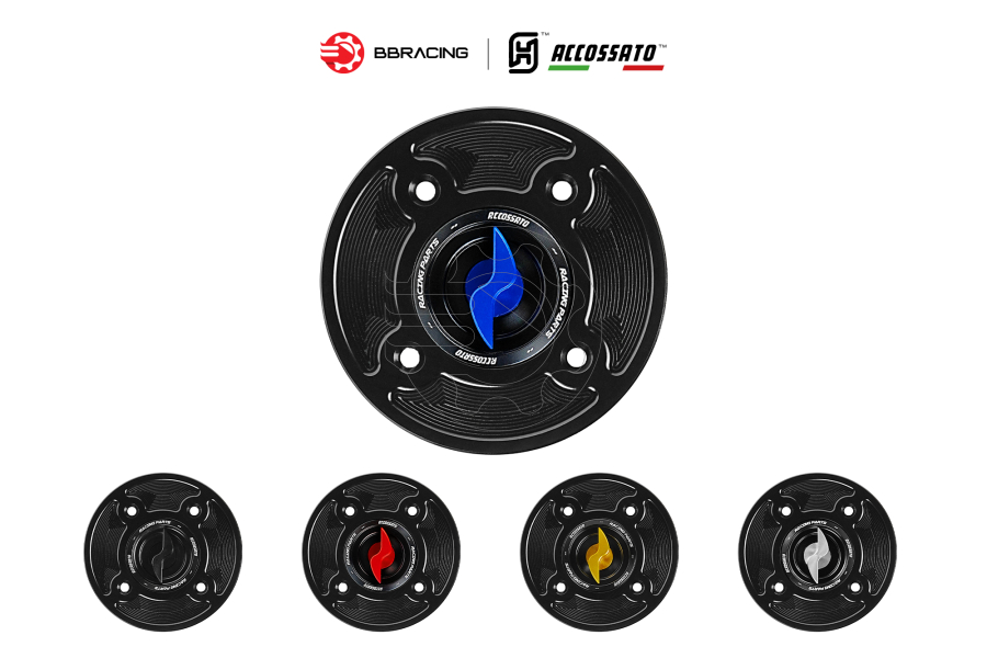 Nắp Xăng Accossato Kawasaki FC126 Xanh Dương