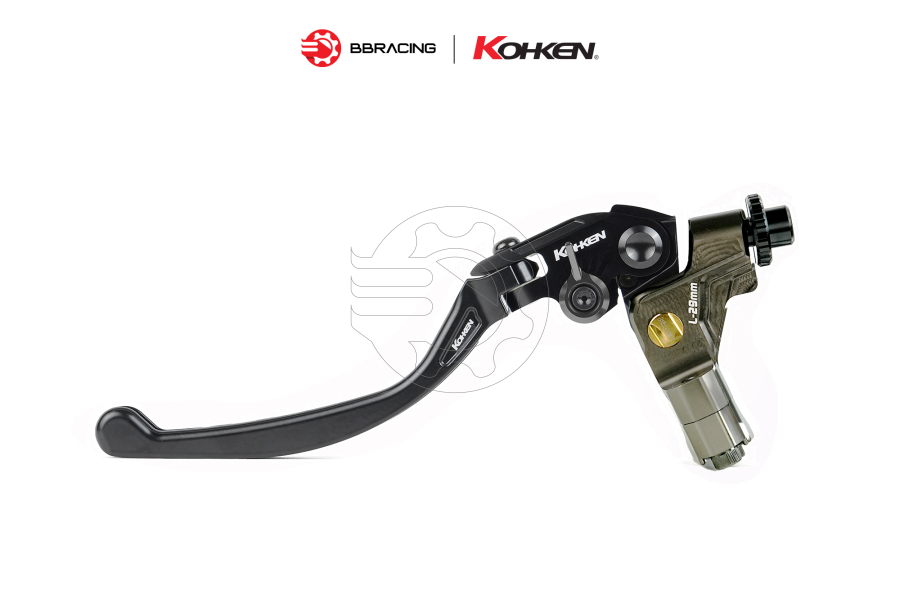 Tay Côn KOHKEN Avanza Vàng Nút Đen - Lever Dài