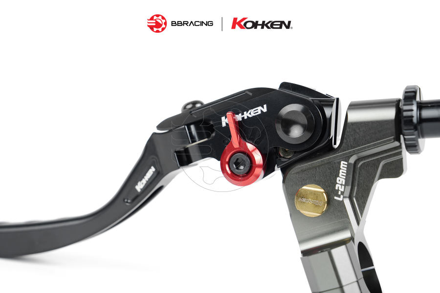 Tay Côn KOHKEN Avanza Vàng Nút Đỏ - Lever Dài