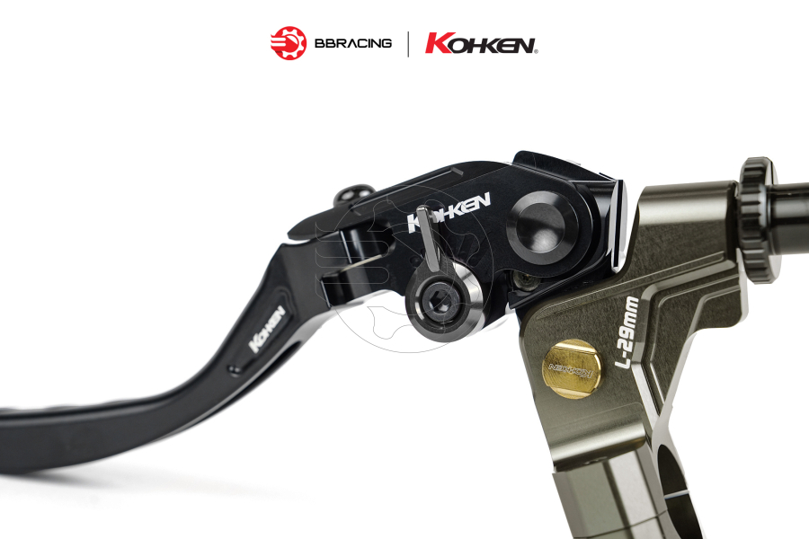 Tay Côn KOHKEN Avanza Vàng Nút Đen - Lever Dài