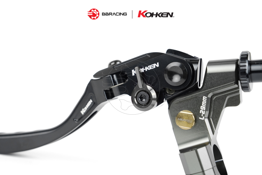 Tay Côn KOHKEN Avanza Vàng Nút Đen - Lever Dài