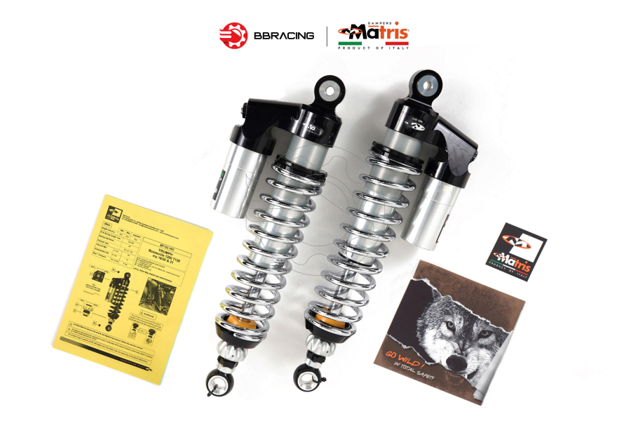 Phuộc Sau Matris Triumph T120 - M40KC Chrome