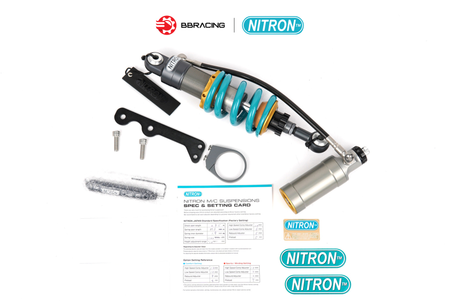 Phuộc Sau Nitron R3 Suzuki Raider 150 - Xanh