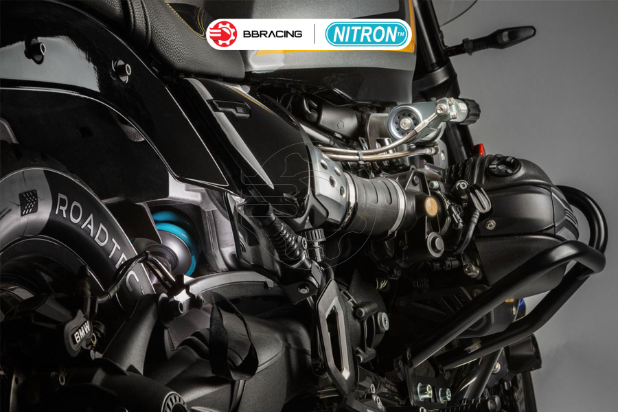 Phuộc Sau Nitron R3 BMW R12 nineT + HPA - Xanh
