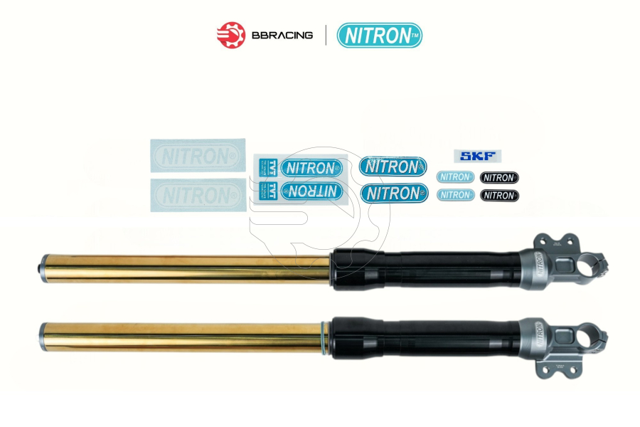 Phuộc Trước Nitron Universal Đen - Vàng
