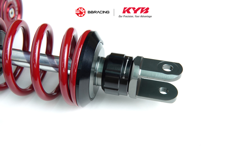 Phuộc Sau Honda PCX 160 - KYB Elite Đỏ