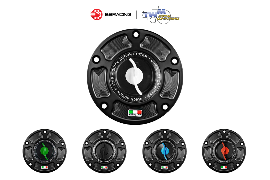 Nắp Xăng TWM Aprilia RSV4, Touno V4 Bạc