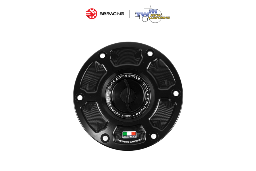 Nắp Xăng TWM Aprilia RSV4, Touno V4 Đen
