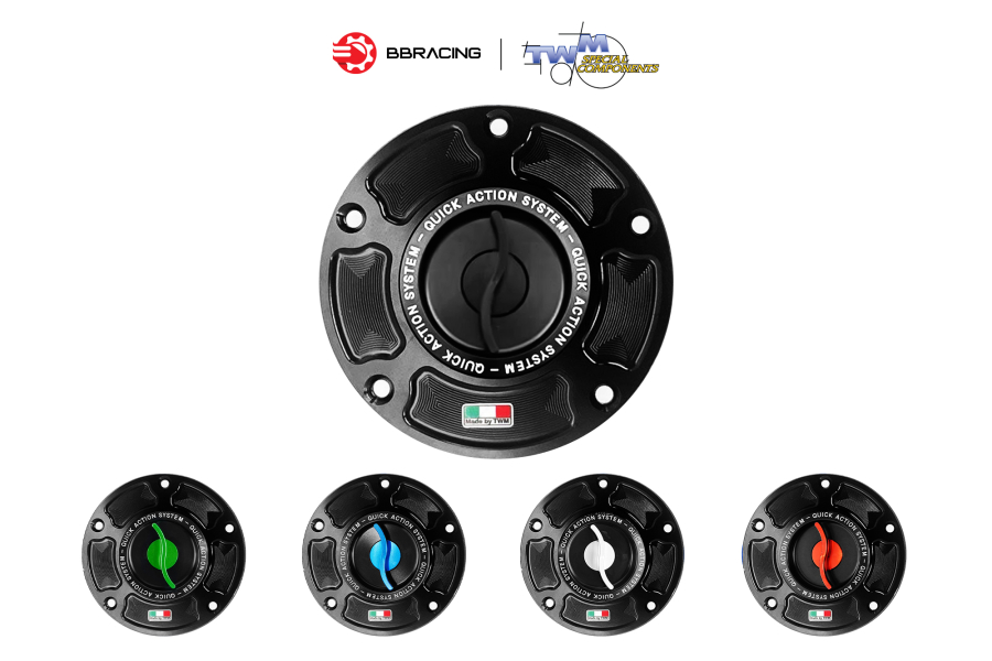Nắp Xăng TWM Kawasaki ZX-10R 2004-05 Đen
