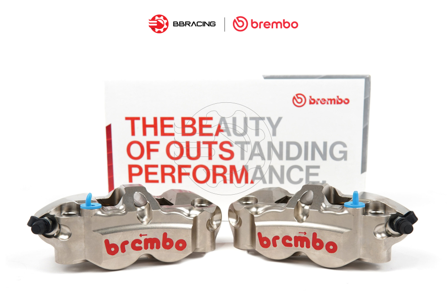 Heo Thắng Brembo WSBK/Moto2 P4 34/38 108mm Nickel Trái