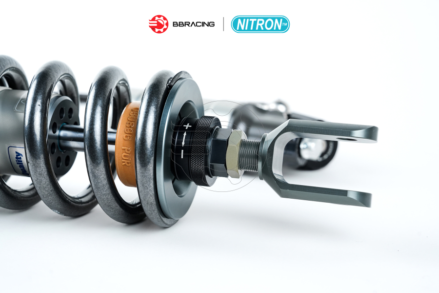 Phuộc Sau Nitron R3 Yamaha R7 2021-25 + HPA - Đen