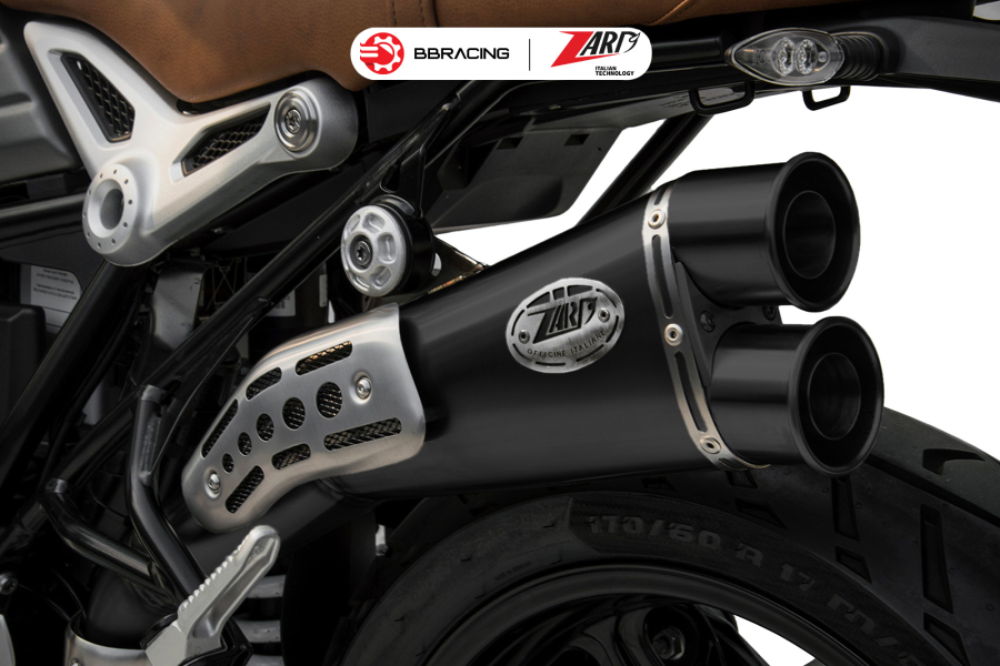 Zard BMW R9T Scrambler 2021-23 - Slip On Special Edition Black Coating