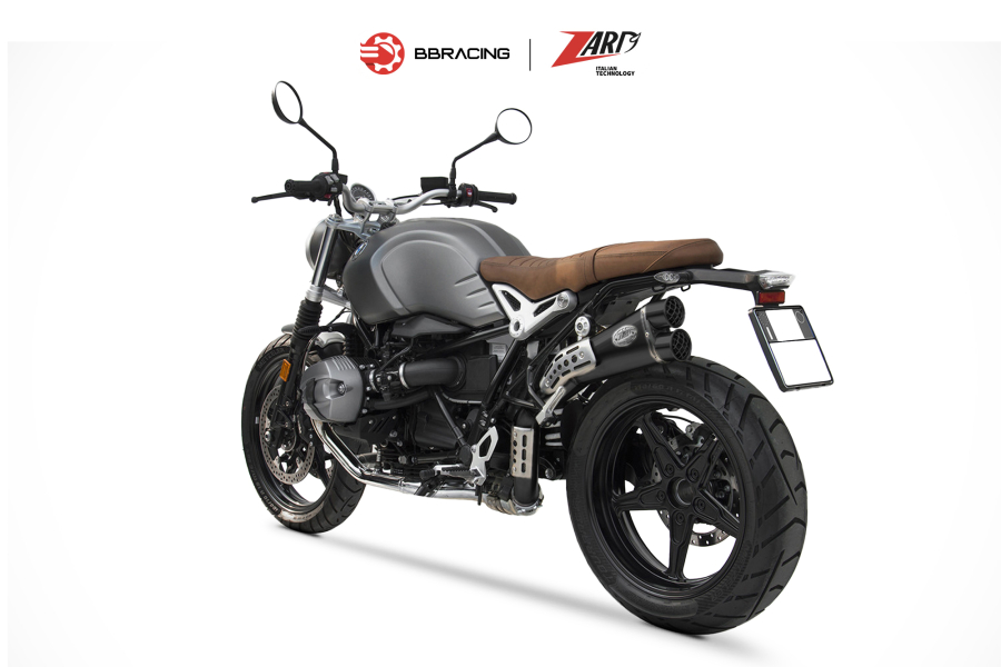 Zard BMW R9T Scrambler 2021-23 - Slip On Special Edition Black Coating