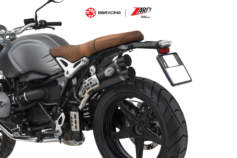 Zard BMW R9T Scrambler 2021-23 - Slip On Special Edition Black Coating