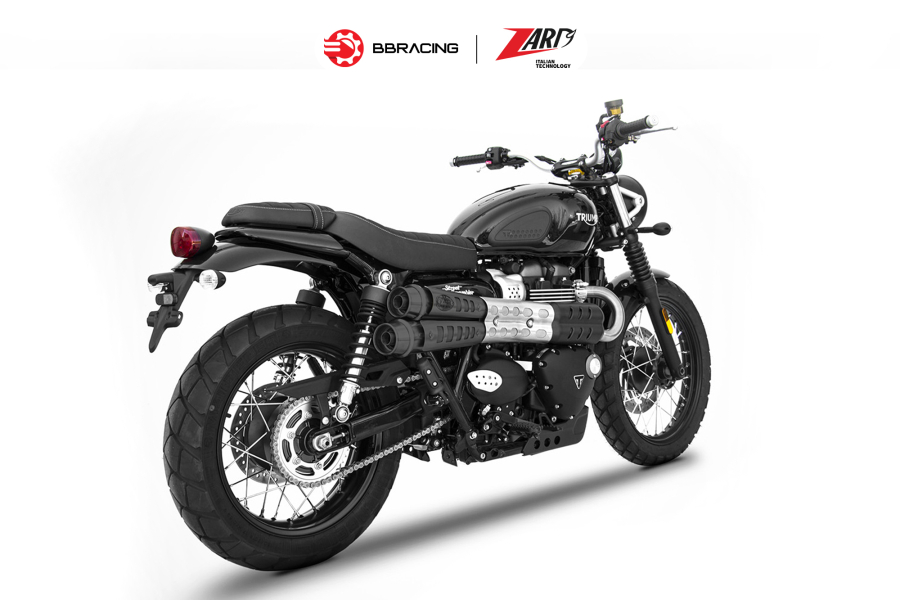 Zard Triumph Scrambler 900 - Slip On N.2 Six-Days Black Coating