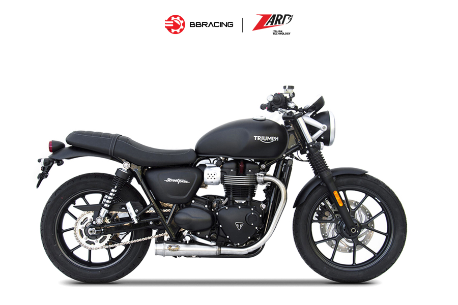 Zard Triumph Street Twin 900 2016-19 - Slip On N.2 Stainless Steel
