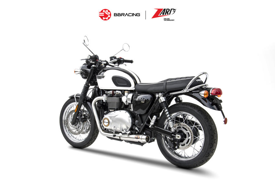 Zard Triumph Bonneville T120 2016-23 - Full Kit 2>2 Racing Mirror Polished