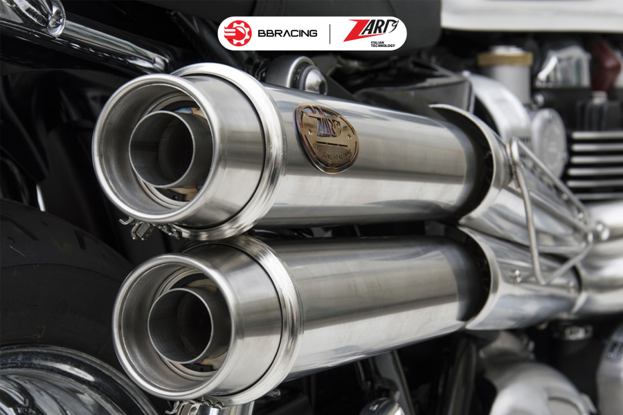 Zard Triumph Bonneville T120 2016-23 - Full Kit 2>2 High Mounted Stainless Steel