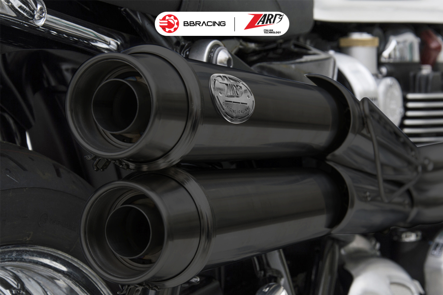 Zard Triumph Bonneville T120 2016-23 - Full Kit 2>2 High Mounted Black Coating