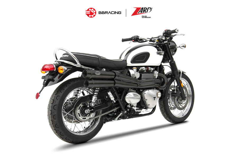 Zard Triumph Bonneville T120 2016-23 - Full Kit 2>2 High Mounted Black Coating