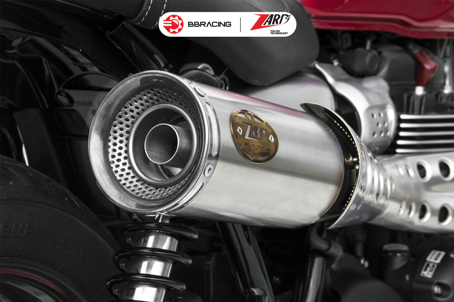 Zard Triumph Street Twin 900 2016-19 - Full Kit 2>1 High Mounted Stainless Steel Homologated