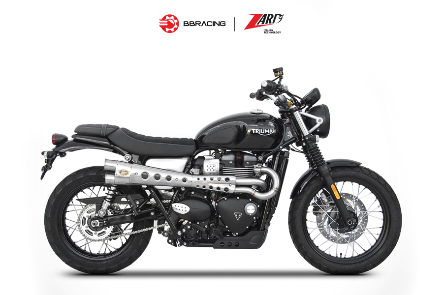 Zard Triumph Scrambler 900 - Full Kit 2>1 Limited Stainless Steel