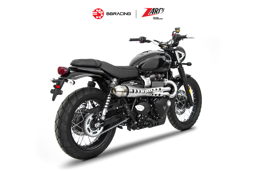Zard Triumph Scrambler 900 - Full Kit 2>1 Stainless Steel