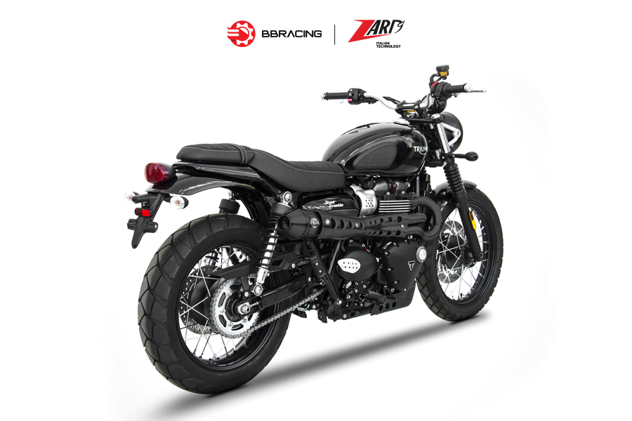 Zard Triumph Scrambler 900 - Full Kit 2>1 Black Coating